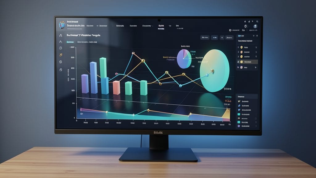 Business Dashboard 3D Visualization Template