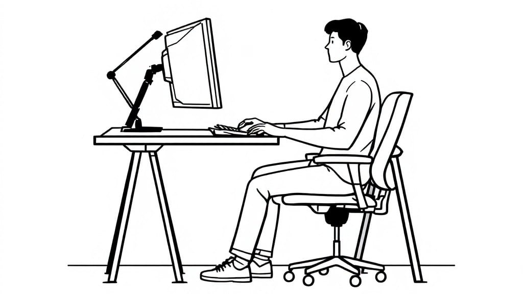 How to Set up Ergonomic Workstation: Pain-Free Posture in 15 Minutes