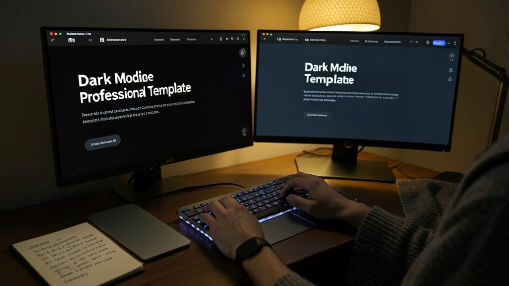 Dark Mode Professional Template