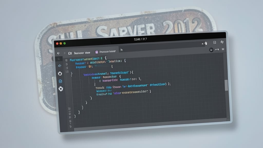 SQL Server Management Studio 17.7 for SQL Server 2012