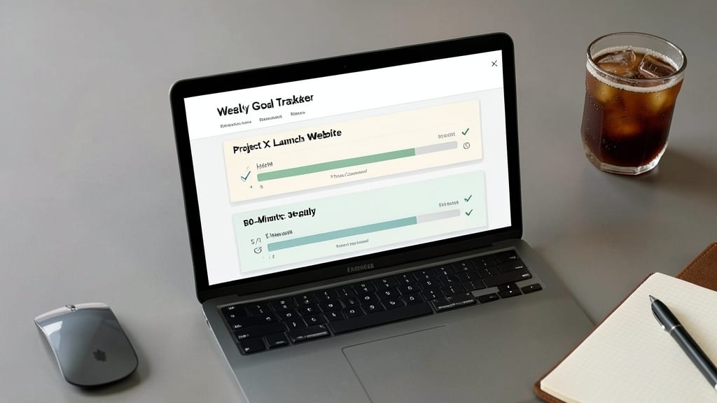Weekly Goal Tracker Template